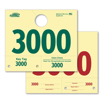 Service Dispatch Number/Hang Tag - RL-78 3000-3999